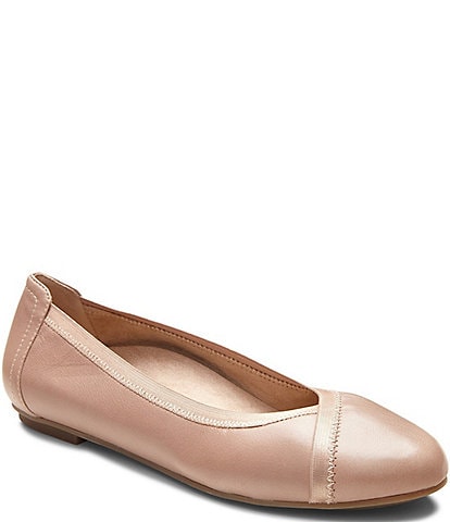 Vionic Caroll Leather Ballet Flats