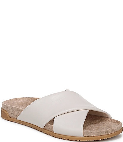 Vionic Etna Leather Slide Sandals