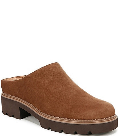 Vionic Fairfax Suede Lug Sole Mules