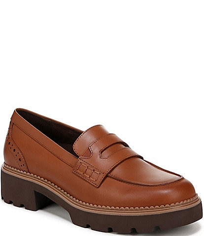 Vionic Fillmore Leather Lug Sole Penny Loafers