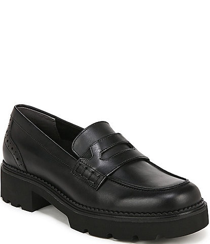 Vionic Fillmore Leather Lug Sole Penny Loafers