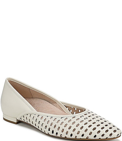Vionic Gracia Woven Leather Slip On Flats