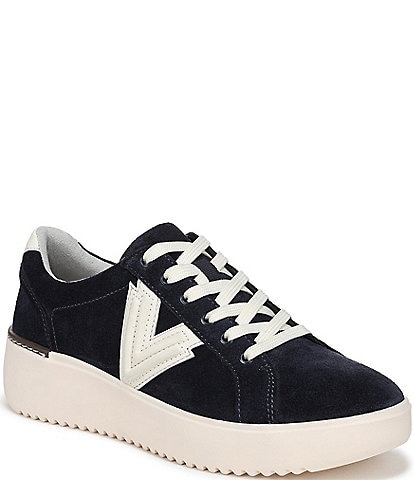 Vionic Kearny Lace Up II Suede Platform Wedge Sneakers