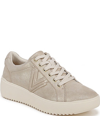 Vionic Kearny Leather Platform Lace-Up Sneakers