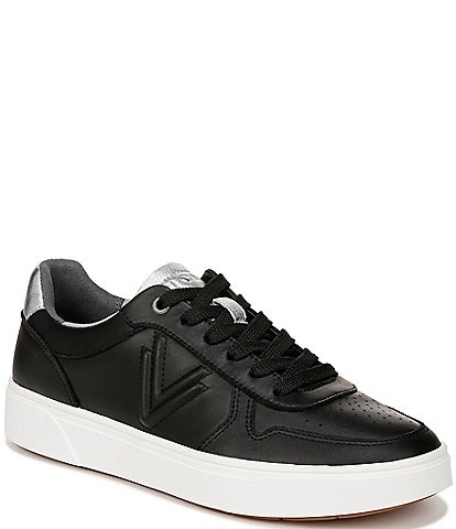 Vionic Kimmie Court Leather Lace-Up Sneakers