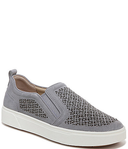 Vionic Kimmie Perforated Suede Slip-On Sneakers