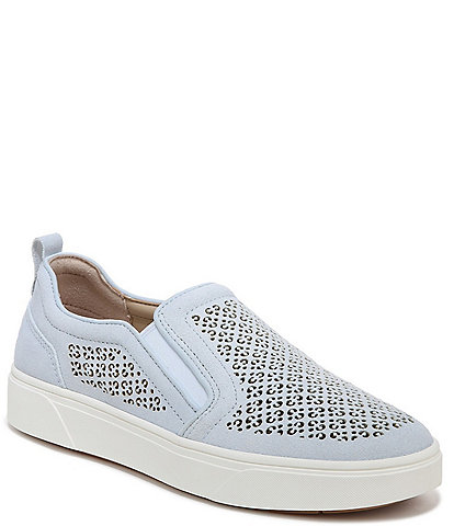 Vionic Kimmie Perforated Suede Slip-On Sneakers