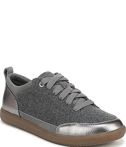 Vionic Larkspur Flannel Lace Up Sneakers