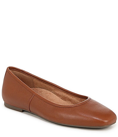 Vionic Orinda Leather Ballet Flats