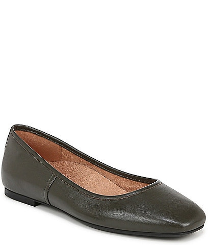 Vionic Orinda Leather Ballet Flats