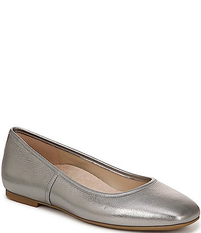 Vionic Orinda Metallic Leather Ballet Flats
