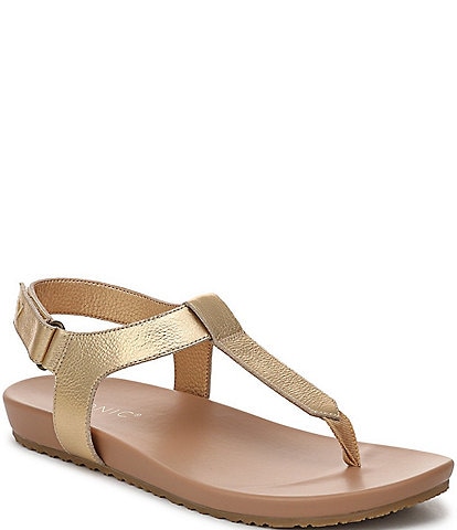 Vionic Palisades Patent Leather T-strap Sandals
