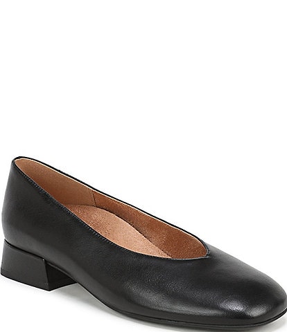 Vionic Petra Leather Low Heel Pumps
