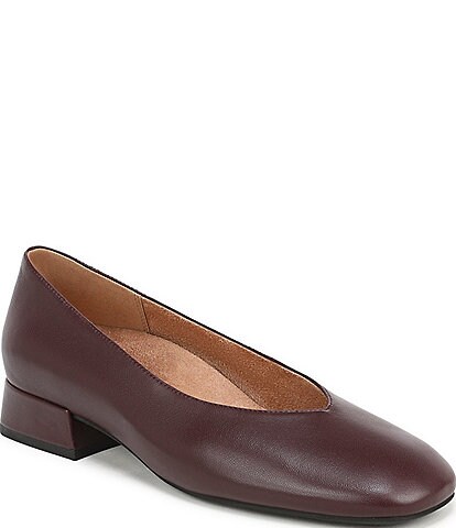 Vionic Petra Leather Low Heel Pumps