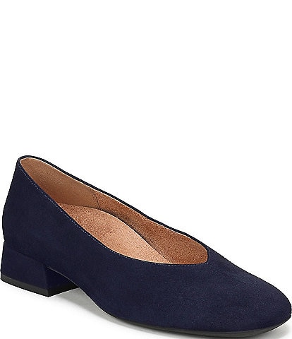 Vionic Petra Suede Low Heel Pumps