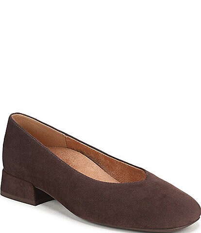 Vionic Petra Suede Low Heel Pumps