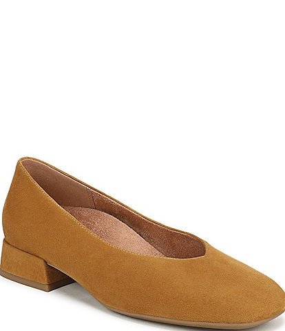 Vionic Petra Suede Low Heel Pumps