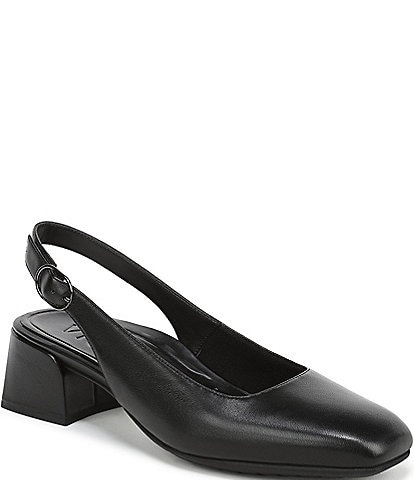 Vionic Reyes Leather Slingback Pumps