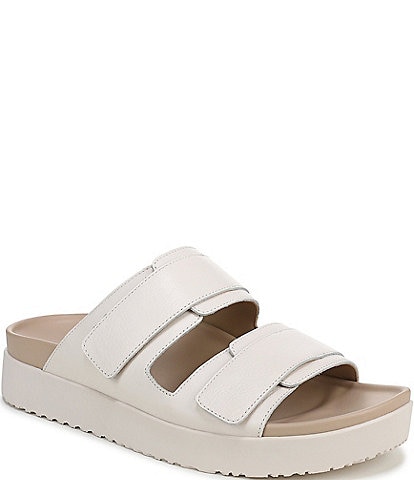 Vionic Riviera Leather Banded Slide Sandals
