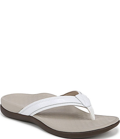 Vionic Tide Patent Leather Thong Sandals