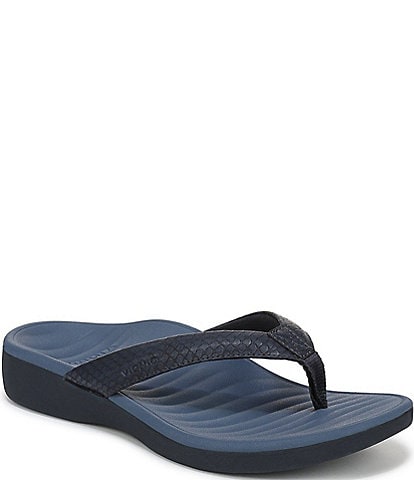 Vionic Tomales Embossed Thong Sandals