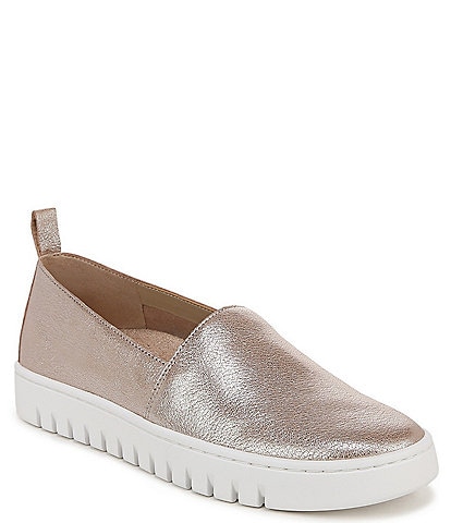 Vionic Uptown A-line Packable Leather Slip Ons