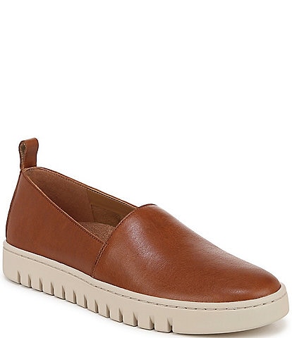 Vionic Uptown A-line Packable Leather Slip Ons