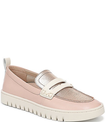 Vionic Uptown Colorblock Leather Packable Penny Loafers