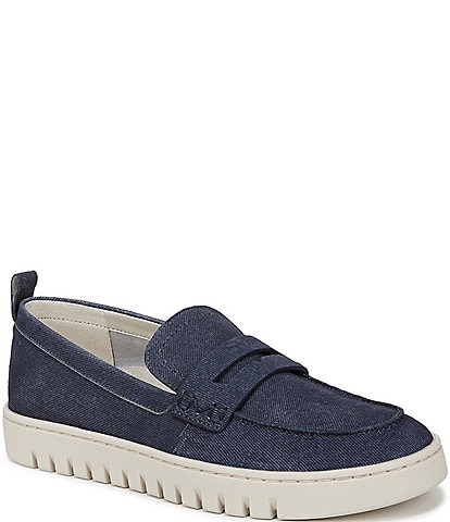 Vionic Uptown Denim Packable Travel Penny Loafers