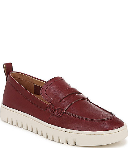 Vionic Uptown Leather Packable Travel Penny Loafers