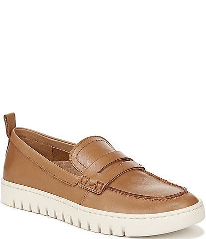 Vionic Uptown Leather Packable Travel Penny Loafers