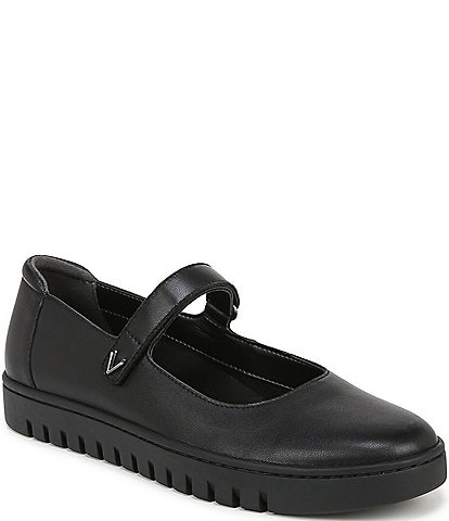 Vionic Uptown Mary Jane Leather Platform Mary Janes