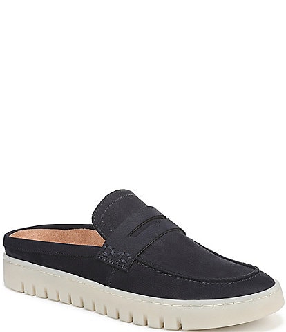 Vionic Uptown Mule 2 Suede Penny Keeper Platform Loafer Mules