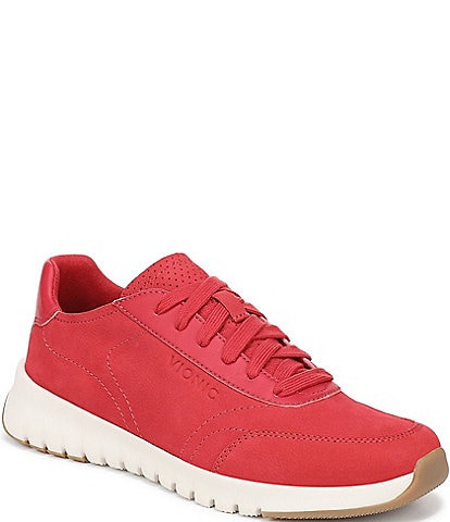 Vionic Uptown Suede and Leather Platform Sneakers