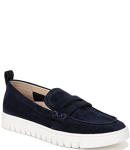 Vionic Uptown Suede Packable Travel Platform Penny Loafers