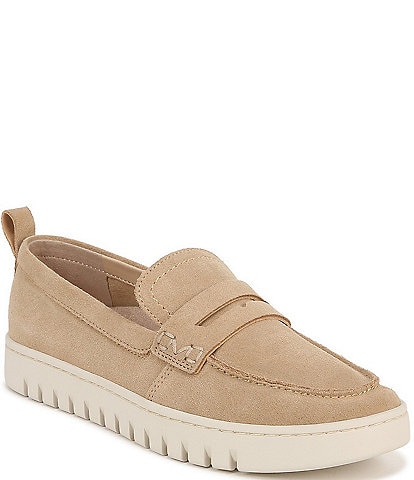 Vionic Uptown Suede Packable Travel Penny Loafers