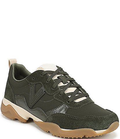 Vionic Walk Slim Glide Sleek Leather Lace Up Sneakers