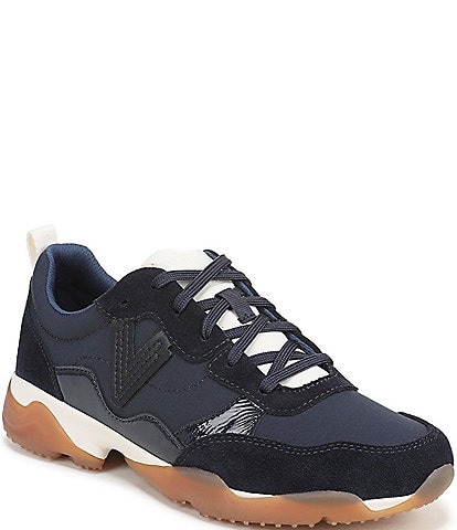 Vionic Walk Slim Glide Sleek Leather Lace Up Sneakers