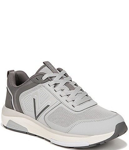 Vionic Walk Strider Leather and Mesh Performance Walking Sneakers