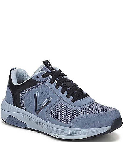 Vionic Walk Strider Suede and Mesh Performance Walking Sneakers
