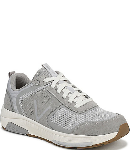 Vionic Walk Strider Suede and Mesh Performance Walking Sneakers