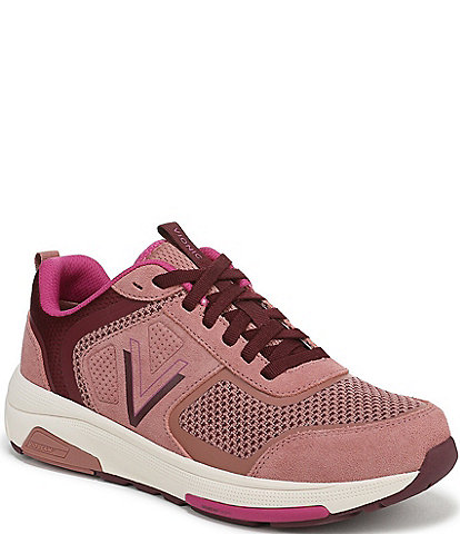 Vionic Walk Strider Suede and Mesh Performance Walking Sneakers