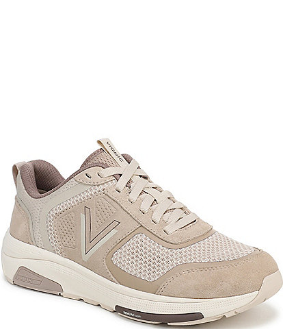 Vionic Walk Strider Suede and Mesh Performance Walking Sneakers