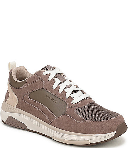 Vionic Walk Strider Weekender Leather Performance Walking Sneakers