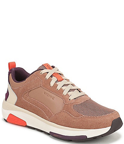 Vionic Walk Strider Weekender Leather Performance Walking Sneakers