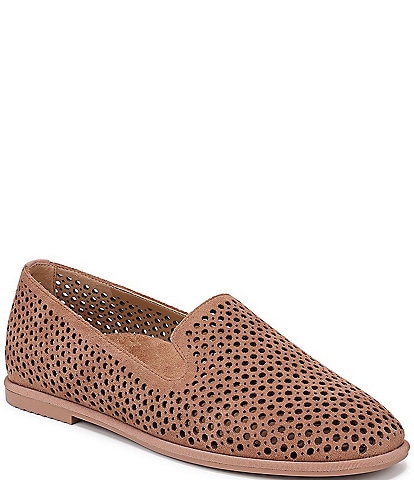 Vionic Willa 2.0 Perforated Suede Slip On Loafers