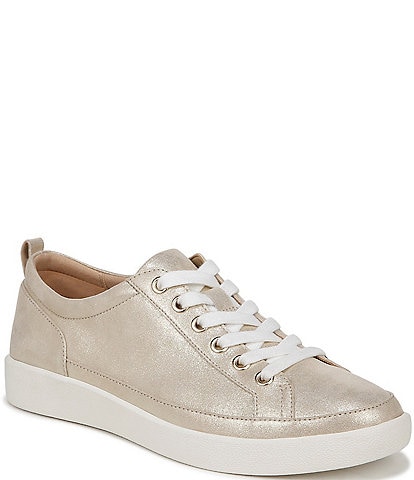 Vionic Winny Leather Detail Lace-Up Sneakers
