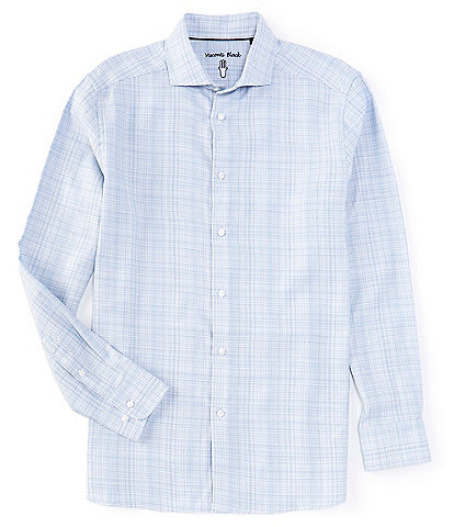 Visconti Basketweave Long Sleeve Woven Shirt