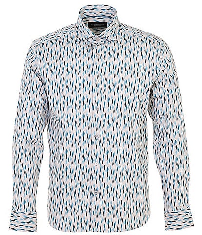 Visconti Multi Print Long Sleeve Woven Shirt