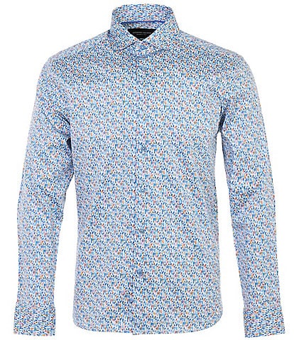 Visconti Printed Long Sleeve Woven Shirt